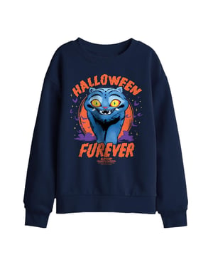 K-Pop Demon Hunters Furever Derpy Tiger-sweatshirt voor kinderen voor Halloween (Marineblauw)