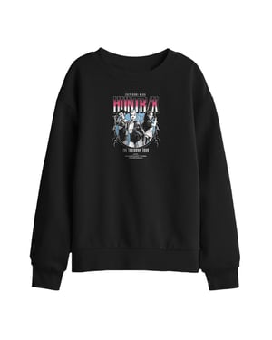 K-Pop Demon Hunters Huntrix Takedown Tour Band-sweatshirt voor kinderen (Zwart)