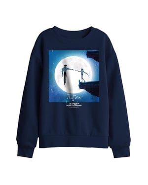 K-Pop Demon Hunters Rumi & Jinu Moon-sweatshirt voor kinderen (Marine)