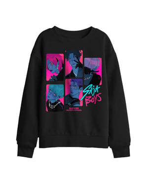 K-Pop Demon Hunters Saja Boys Demons-sweatshirt voor kinderen/jongens (Zwart)