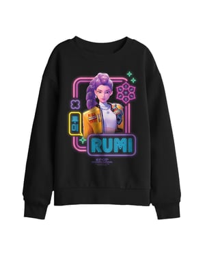 K-Pop Demon Hunters Kinder-/jongenssweater Rumi met oplichtende lichtjes (Zwart)