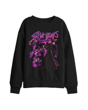 K-Pop Demon Hunters Saja Flames-sweatshirt voor jongens (kinderen) (Zwart)