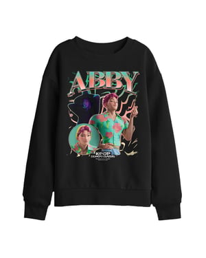 K-Pop Demon Hunters Kinderkleding / Jongens: Abby Saja Homage-sweatshirt (Zwart)