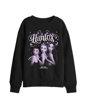 K-Pop Demon Hunters Gotische Huntr/X-sweatshirt voor kinderen (Zwart)