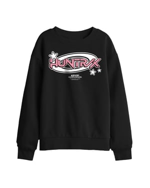 K-Pop Demon Hunters Huntrix Circle-logo-sweatshirt voor kinderen (Zwart)
