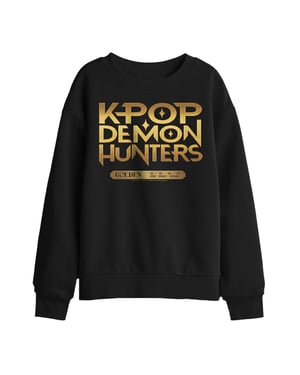 K-Pop Demon Hunters Kinder- en kindersweatshirt Golden Tour Countdown (Zwart)