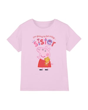Peppa Pig Kinderen/Kinderen Grote Zus T-Shirt (Lichtroze)