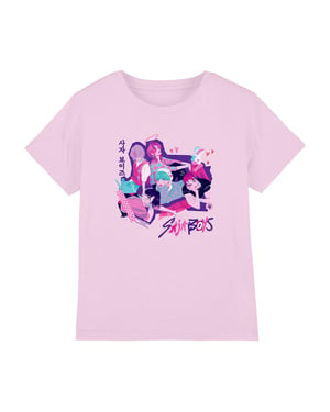 K-Pop Demon Hunters Childrens/Kids Saja Boys Scrapbook T-Shirt (Pink)