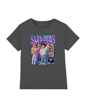 K-Pop Demon Hunters Childrens/Kids Saja Boys Logo T-Shirt (Charcoal)