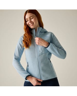 Regatta Womens/Ladies Newhill Hooded Fleece Jacket (Skyway)