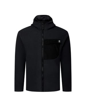 Dare 2B Mens Firn Borg Hooded Fleece Jacket (Black)