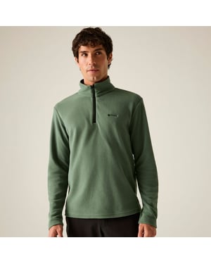 Regatta Great Outdoors Mens Thompson Half Zip Fleece Top (Dark Forest Green)