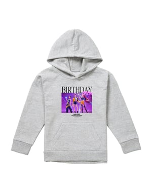 K-Pop Demon Hunters Childrens/Kids Huntrix Birthday Crew Group Pullover Hoodie (Athletic Heather)