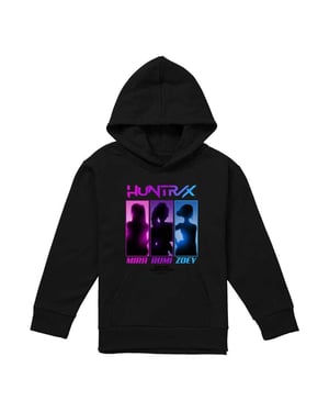 K-Pop Demon Hunters Childrens/Kids Huntr/X Spotlight Pullover Hoodie (Black)