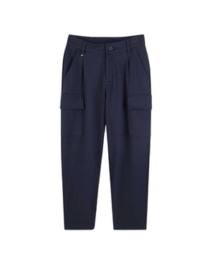 Boss Cargobroeken voor kinderen (normale pasvorm) (Marine)