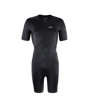 dhb Trisuit voor heren met nauwsluitende pasvorm (Zwart)