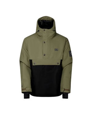 Dare 2B Mens Freeride III Overhead Ski Jacket (Black/Martini Olive)