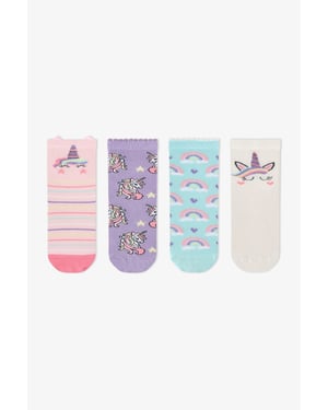 Penti Girls' Unicorn Sky 2-pack enkelsokken