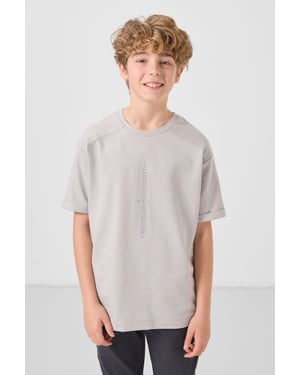 Oversized T-shirt voor jongeren met ronde hals