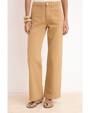 TRENDYOLMİLLA Dames Bruin Effen Wijde pijp Hoge taille Jeans