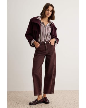 TRENDYOLMİLLA Dames Effen Barrel Normale taille Jeans