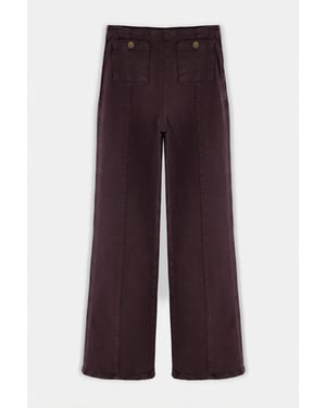 TRENDYOLMİLLA Dames Bruin Effen Wijde pijp Hoge taille Jeans