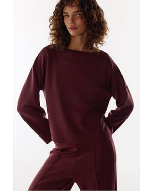 Silky Touch Top met lange mouwen