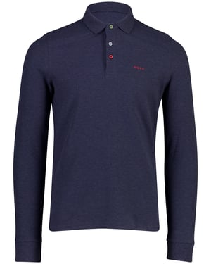 Poloshirt New Zealand blauw gemeleerd