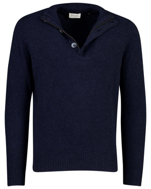 Trui Gentiluomo donkerblauw met knopen