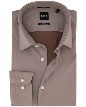 Overhemd BOSS Black bruin stretch