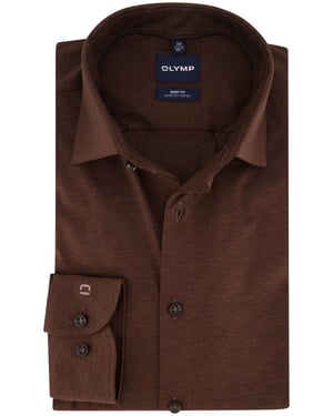 Overhemd Olymp bruin casual