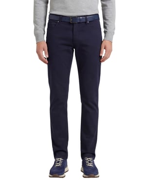 Broeken Alberto donkerblauw stretch