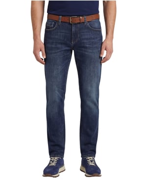 Camel Active broek 5-pocket blauw Houston normale fit