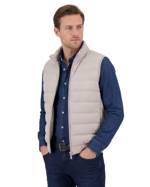 bodywarmer Cavallaro wit normale fit waterafstotend