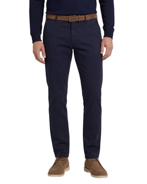 Broek Alberto donkerblauw Regular Fit
