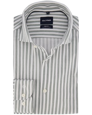 Overhemd Olymp groen slim fit