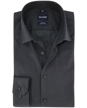 Overhemd Olymp donkergroen super slim fit