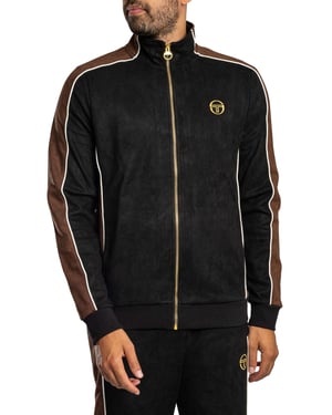 Sergio Tacchini Contrasto Suède Trainingsjack, Zwart