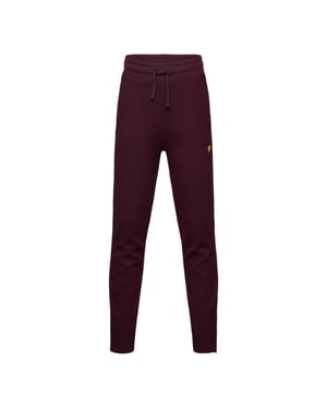 Lyle & Scott Klassiska mjuka joggingbyxor för barn med broderad logotyp (Bourgogne)