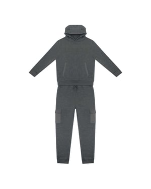 Firetrap Set med fleece-hoodie och joggingbyxor för pojkar (Kol)