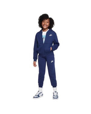 Nike Träningsdräkt i Core Fleece för pojkar (Marinblått)