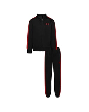 Under Armour Baby-trainingspak (Zwart/Rood)