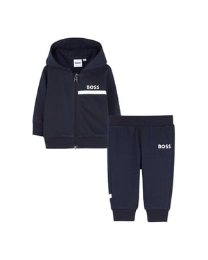 Boss Fleece-trainingspak voor baby's (Marine)