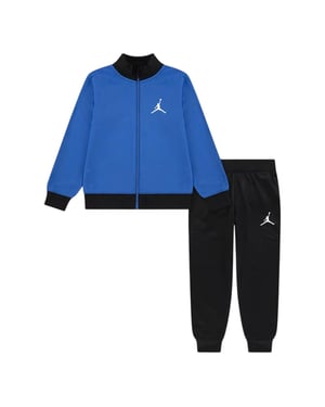 Nike Air Jordan Tape trainingspak met lange mouwen voor kinderen (Blauw/Zwart)