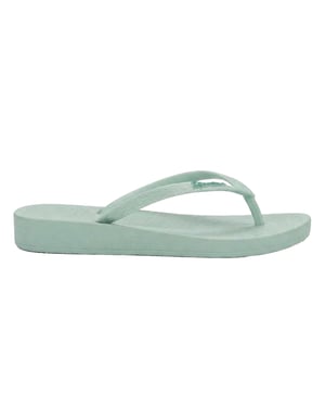 Ipanema Platte teenslippers met Anat-logo voor dames (Groen)