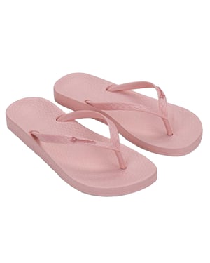 Ipanema Platte teenslippers met Anat-logo voor dames (Lichtroze)