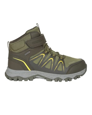 Mountain Warehouse Crossroad-wandelschoenen voor kinderen (Kaki Groen)