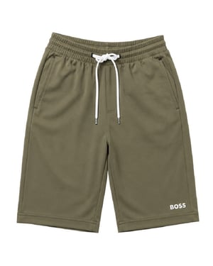 Boss Fleece-short voor kinderen (Groen)