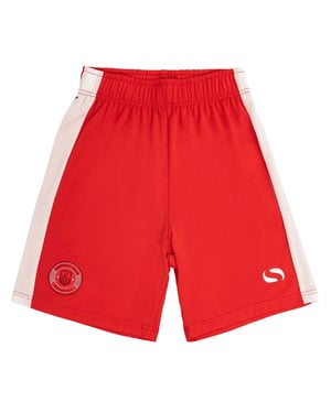 Sondico Polyester voetbalshorts voor kinderen (Rood)