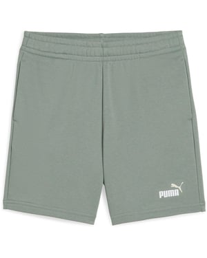 Puma Fleece-short met logo voor jongens, normale pasvorm (Groen)
